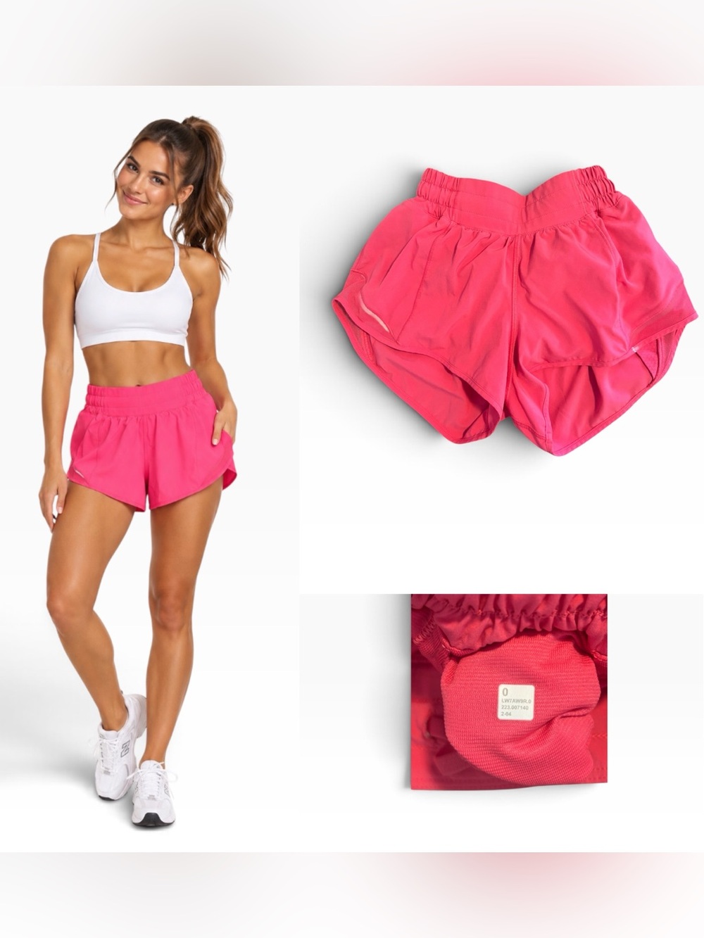 lululemon Hot Pink Hotty Hot Shorts - Size 0